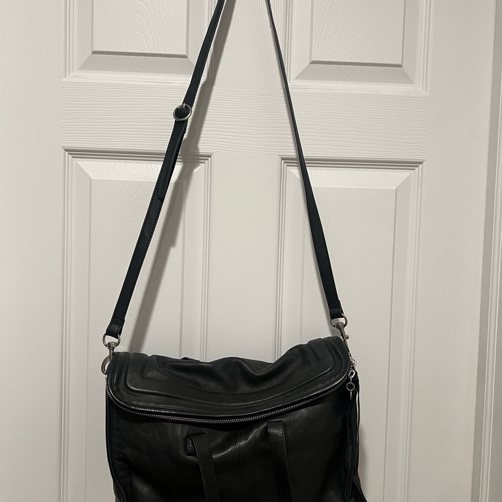 Lucky Brand Black Leather Shoulder Bag Black